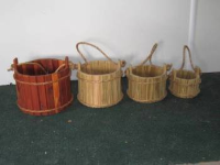 Wooden Bucket Planters/Wishing Well